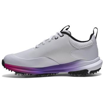 FootJoy Tour Rival Womens Golf Shoes - White/Silver/Pink - main image