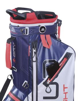 Big Max Aqua Eight Waterproof Stand Bag - Silver/Navy/Red - main image