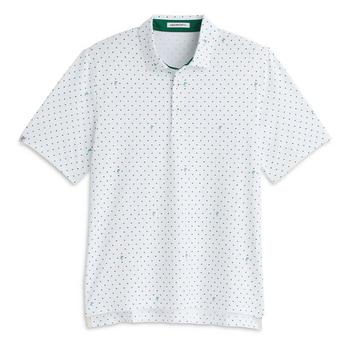 Ashworth Signature Golfman Golf Polo - White/Club Green - main image