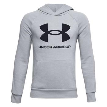 Under Armour Boys Rival Fleece Big Logo Golf Hoodie - Mod Grey - main image