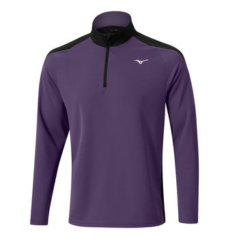 Mizuno Breath Thermo Winter Brz Quarter Zip Golf Midlayer Purple