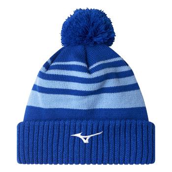 Mizuno Breathe Thermo Pom Pom Beanie Hat - Blue - main image