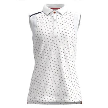 Forelson Buckland Ladies Button Sleeveless Polo Shirt - White - main image