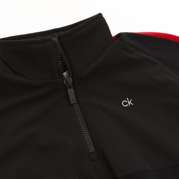 Calvin Klein Glacier Lined Half Zip Sweater - Black - main image