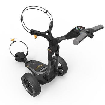 PowaKaddy CT6 EBS GPS Gun Metal Electric Golf Trolley 2022 - Extended Lithium with FREE Powakaddy Cart Bag - main image
