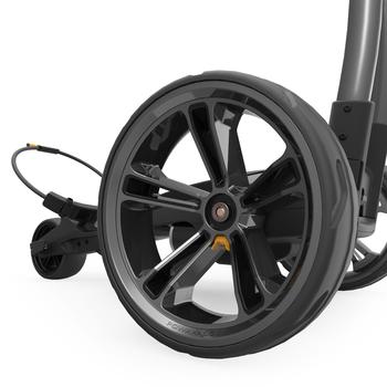 PowaKaddy CT6 EBS GPS Gun Metal Electric Golf Trolley 2022 - Extended Lithium with FREE Powakaddy Cart Bag - main image