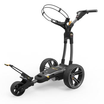 PowaKaddy CT6 EBS GPS Gun Metal Electric Golf Trolley 2022 - Extended Lithium with FREE Powakaddy Cart Bag - main image