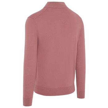 Callaway 1/4 Zip Merino Wool Tour Logo Golf Sweater - Mesa Rose - main image