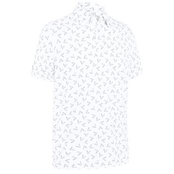 Callaway All Over Chev Print Golf Polo Shirt - Bright White - main image