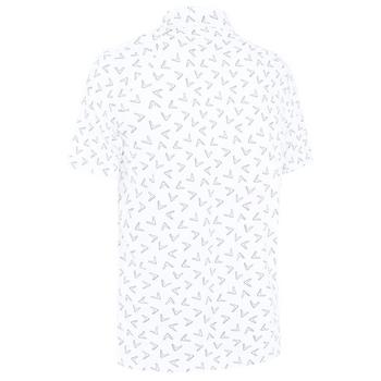 Callaway All Over Chev Print Golf Polo Shirt - Bright White - main image
