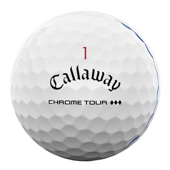 Callaway Chrome Tour Triple Diamond Triple Track Golf Balls - White - main image