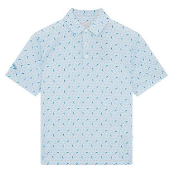 Callaway Junior Dolphin Print Golf Polo Shirt - Bright White - main image
