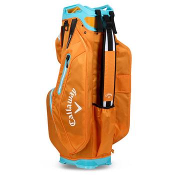 Callaway Org 14 HD Waterproof Golf Cart Bag - Orange/Electric Blue - main image