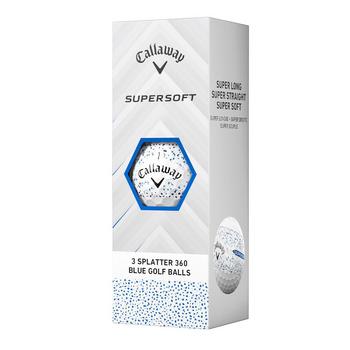 Callaway Supersoft Splatter 360 Golf Balls - Blue - main image