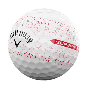 Callaway Supersoft Splatter Golf Balls - Red - main image