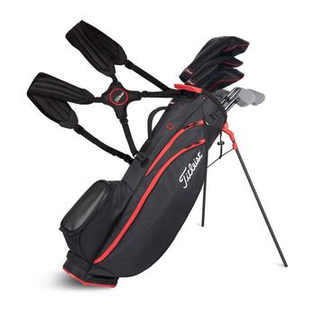 Titleist Players 4 Carbon S Golf Stand Bag - Black/Black/Red