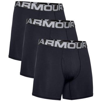Under Armour Charged Cotton 6'' Boxerjock - 3 Pack - Black