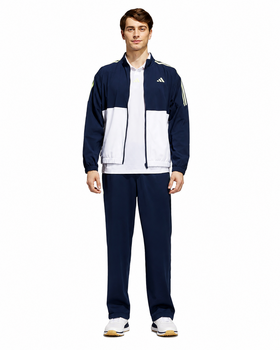 adidas Beyond the Course Windbreaker Golf Jacket - White/Collegaite Navy - main image