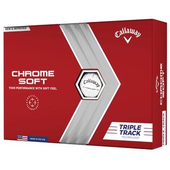 Callaway Chrome Soft Triple Track Golf Balls - White - main image