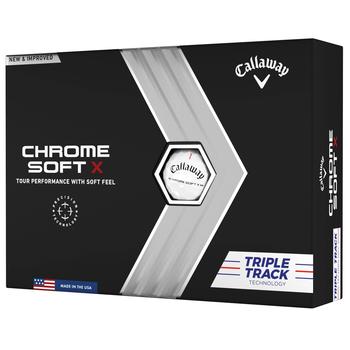Callaway Chrome Soft X Triple Track Golf Balls - White - main image