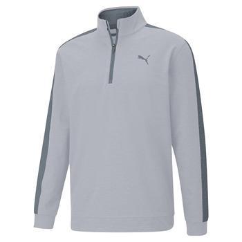 Puma Cloudspun T7 1/4 Zip Golf Jumper - High Rise Heather/Quiet Shade - main image