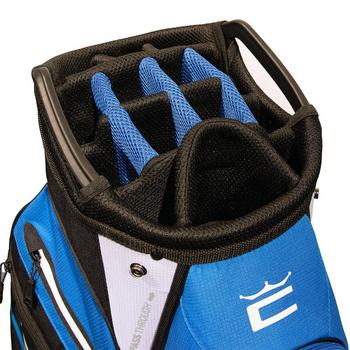 Cobra Signature Golf Cart Bag - Bright White/Black/Electric Blue - main image