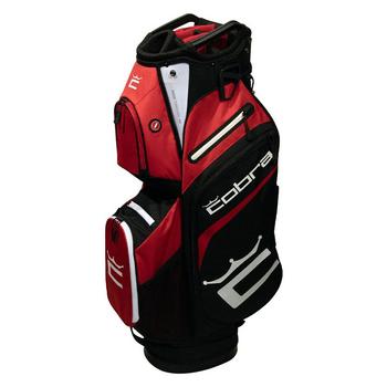 Gold Gear Direct - Cobra Signature Golf Cart Bag - Bright White/High Risk Red/Black