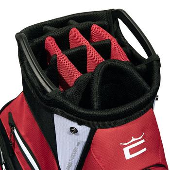 Cobra Signature Golf Cart Bag - Bright White/High Risk Red/Black - main image