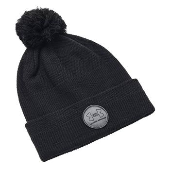 Under Armour ColdGear Infrared Driver Pom Beanie - Black/Black - main image