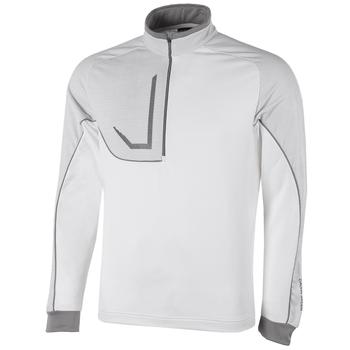 Galvin Green Daxton INSULA Half Zip Golf Sweater - White/Cool Grey/Sharkskin - main image
