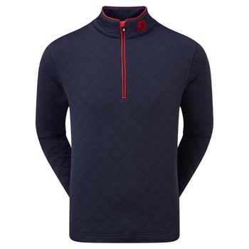 FootJoy Diamond Jacquard Chill-Out Golf Sweater - Navy - main image
