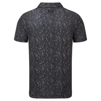 FootJoy Digital Camo FJ Lisle Print Golf Polo Shirt - Black - main image