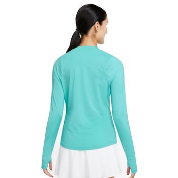 Nike Dri-Fit Victory UV Womens Golf Top - Teal/Marina - main image