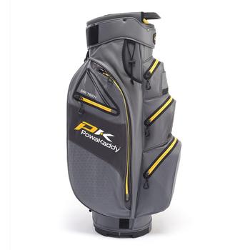 PowaKaddy Dri-Tech Waterproof Golf Cart Bag - Gun Metal/Yellow - main image
