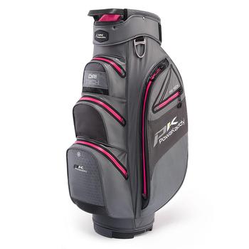 PowaKaddy Dri-Tech Waterproof Golf Cart Bag - Gun Metal/Hot Pink - main image