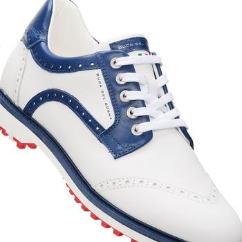 Duca Del Cosma Barasso Mens Golf Shoes - White/Blue - main image