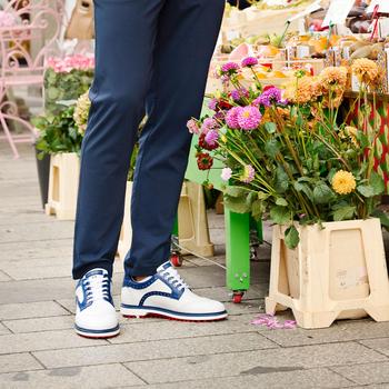 Duca Del Cosma Barasso Golf Shoes - White/Blue - main image