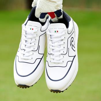 Duca Del Cosma Flyer Mens Golf Shoes - White/Navy - main image