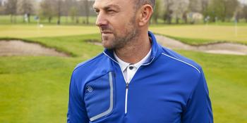 Galvin Green Dwight Insula Half Zip Pullover - Surf Blue/White - main image