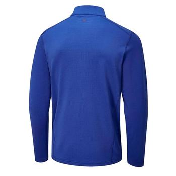 Ping Edwin Half Zip Golf Midlayer Sweater - Blue Surf