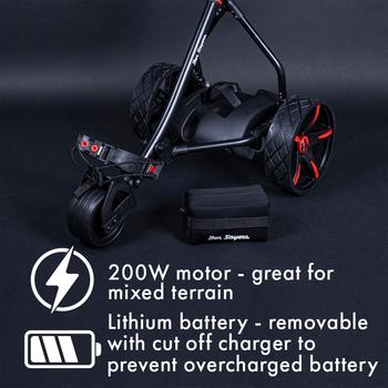 Ben Sayers Electric Golf Trolley - Black/Red
