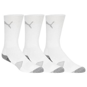 Puma Essential Crew Golf Socks - 3 Pair Pack - White - main image