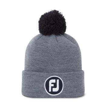 FootJoy FJ Solid Pom Pom Golf Beanie Hat - Grey - main image