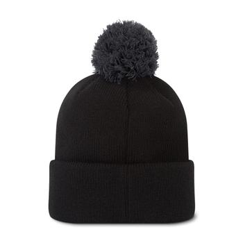 FootJoy FJ Solid Pom Pom Golf Beanie Hat - Black - main image