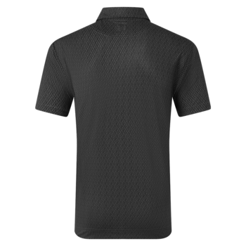 FootJoy Modernist Geo Pique Golf Polo Shirt - Charcoal/Black - main image