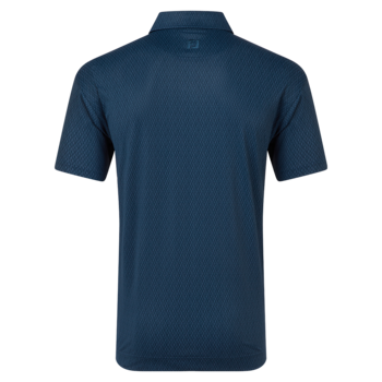 FootJoy Modernist Geo Pique Golf Polo Shirt - Navy Tonal - main image