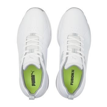 Puma FUSION FX Tech Golf Shoes - White/Silver/Grey - main image