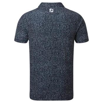 FootJoy Granite Print Lisle Golf Shirt - Navy - main image