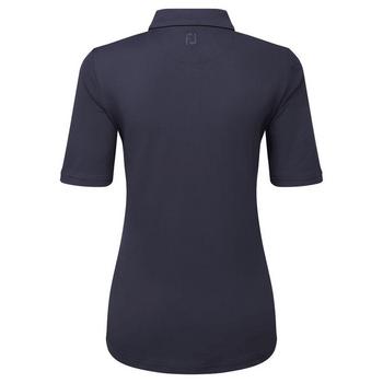 FootJoy Ladies Half-Sleeve Solid Pique Polo - Navy - main image