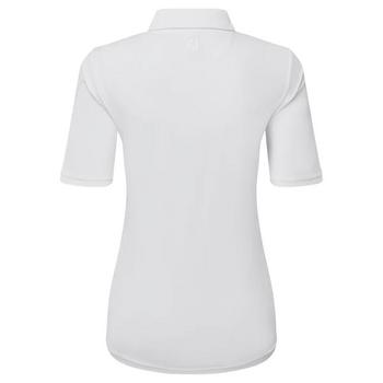 FootJoy Ladies Half-Sleeve Solid Pique Polo - White - main image